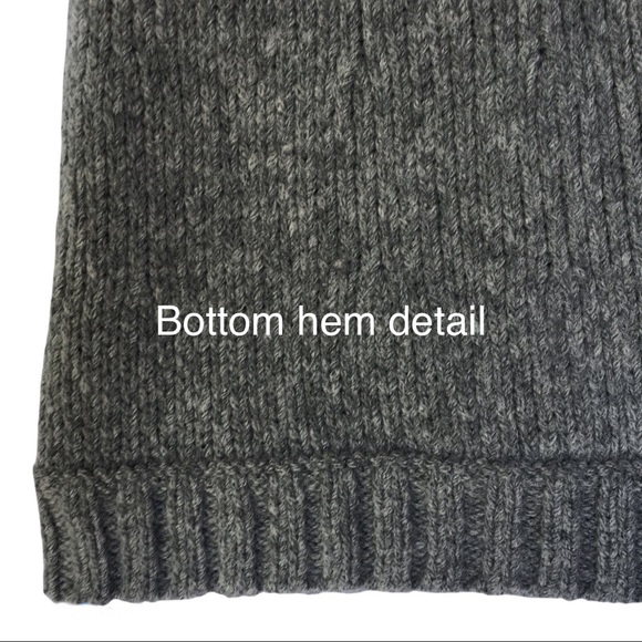 Vince grey 80% wool large button cardigan size M - Picture 11 of 14